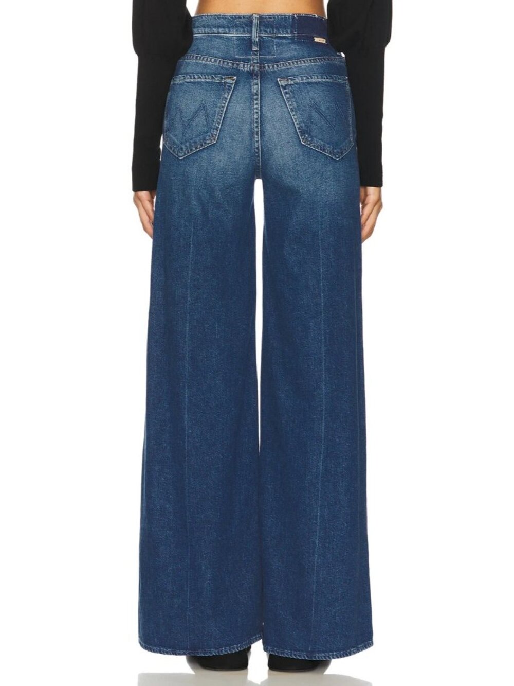 NWT Mother The Undercover Sneak in Rags To Riches Rigid Wide Leg Jeans 26 - Picture 4 of 11